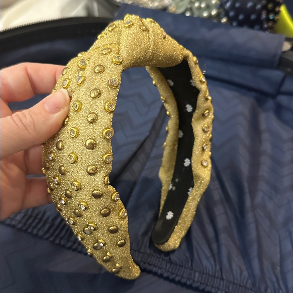 Lele Sadoughi Gold Embellished Headband